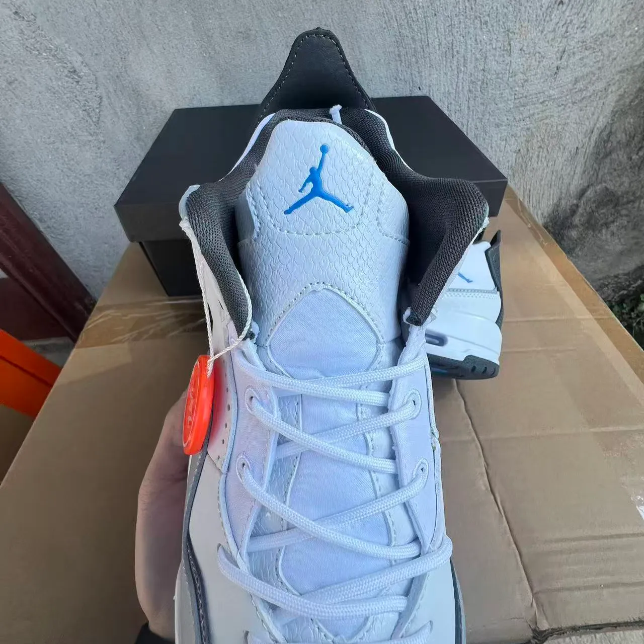 AJ Courtside 23 White/University Blue Shoes Sneakers - nk0004823 - Image 9