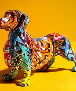 Dachshund Nordic Painted Statue