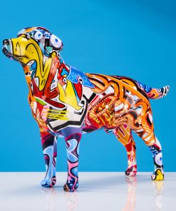 Labrador Retriever Graffiti Painted Statue