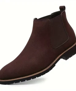 Men's Fashionable Frosted round Toe Mid-Top