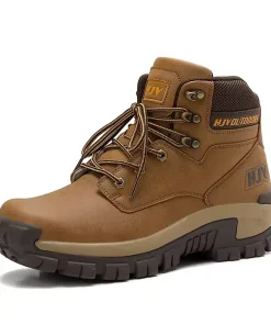 High-Top Leather Men's Boots Breathable Desert Combat
