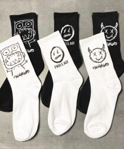 Men Socks Cotton Cartoon Pattern